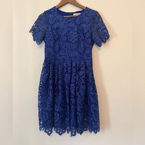 Royal Blue Lace Dress